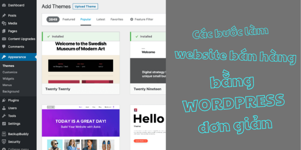 Các bước làm website bán hàng bằng WordPress đơn giản