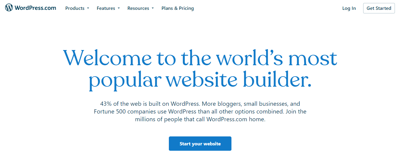 Tạo website bằng WordPress miễn phí- bước 1
