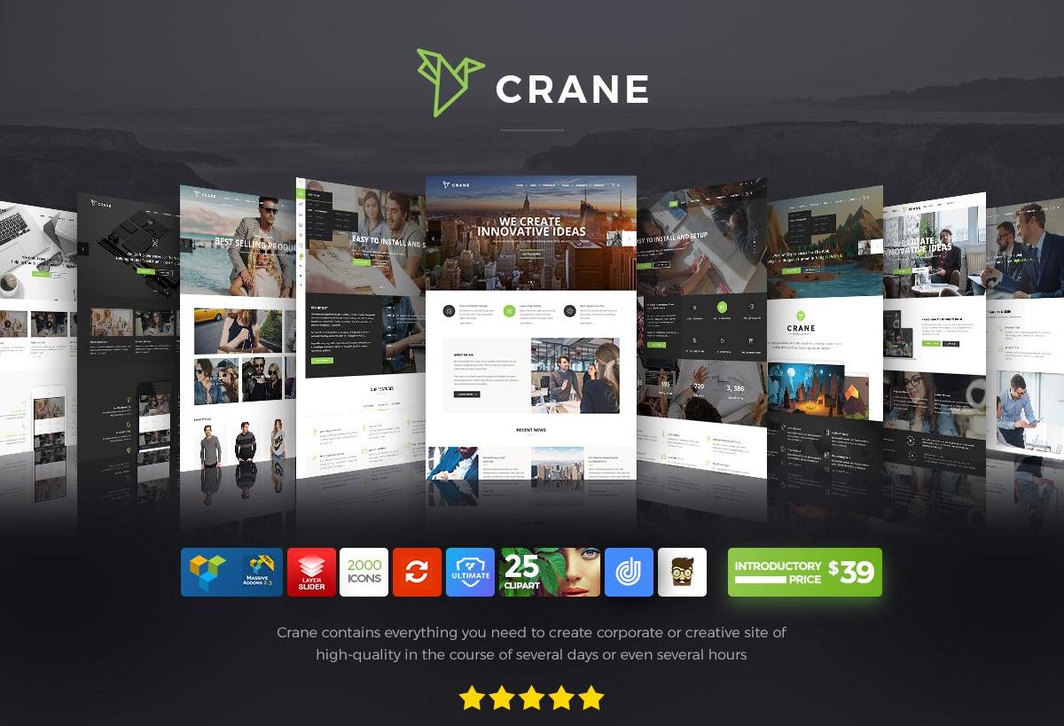 Theme WordPress Crane