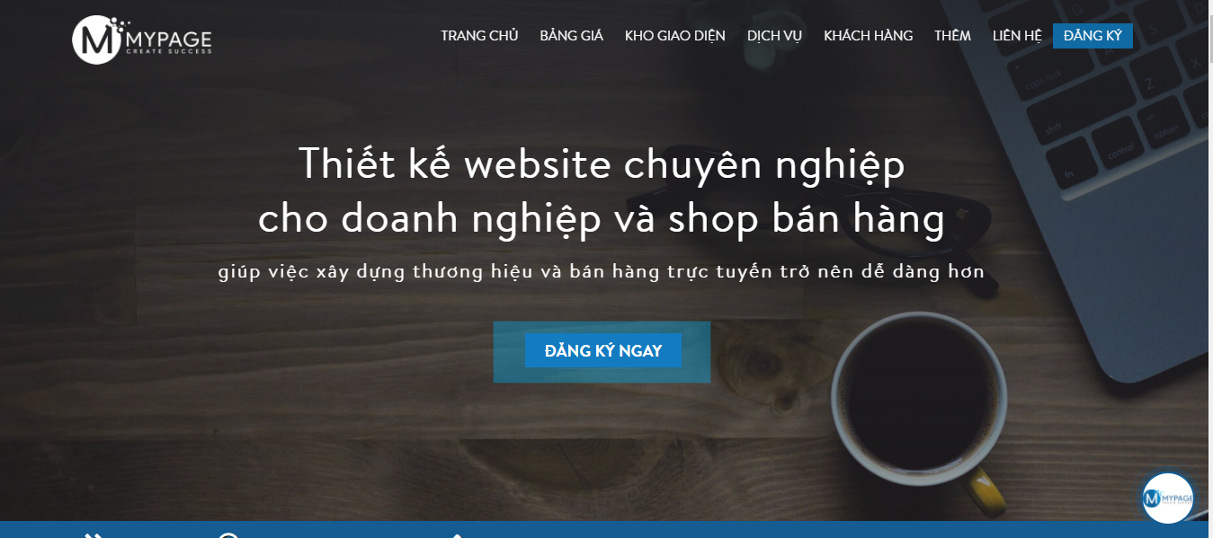 Dịch vụ cung cấp website Mypage