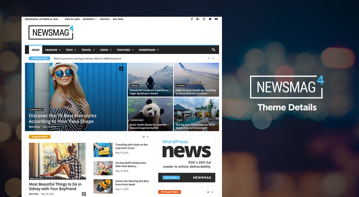 Theme website WordPress Newsmag